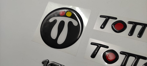 Emblemas Renault Twingo Totto Negro Y 16v Cinta 3m Foto 3