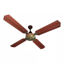 Ventilador De Techo Superelectric Bronce Madera