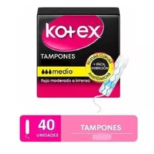 Tampones Kotex Medio X 40 Unidades