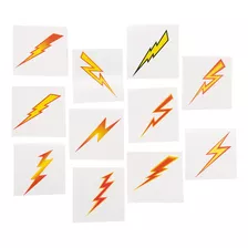 Lightning Bolt Tatuajes (paquete De 72) F&aacute;cil De Pon.