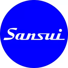 Sansui Logo Blanco Fondo Azul Paño Slipmat Latex Djproaudio