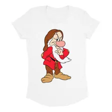 Playera Blusa Grumpy Gruñon Blanca Nieves Princesas