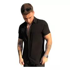 Camisa Masculina Floral Listrada Estampada Viscose