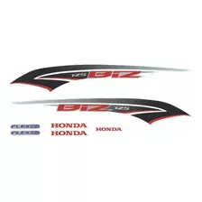 Kit Adesivo Jogo Faixas Moto Honda Biz 125 2015 Ex Branca