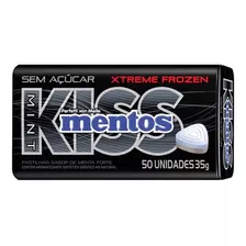 Bala Mentos Kiss Lata Sem Açúcar Menta Forte 50un