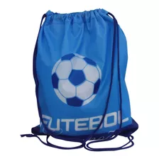 Kit C/12 Mochila Sacochila Esportiva Modelos Azul, Branco