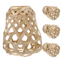 Lámpara De Techo Lighting Guard Bamboo Lampshade, 4 Unidades