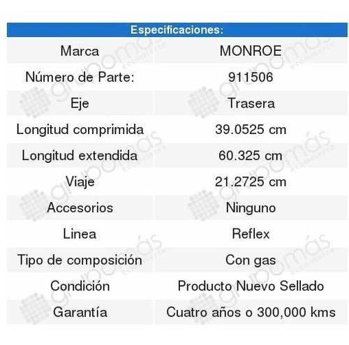 2 Amortiguadores Chevrolet Tahoe Monroe 2007-2008-2009-2010 Foto 2