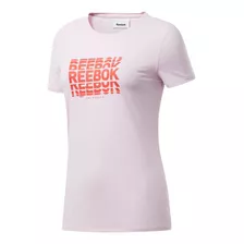 Remera M/c Reebok Running Mujer Activchill Graphic Rosa Cli