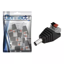 40x Conector P4 Macho Com Borne 2.1 5.5mm Engate Rápido