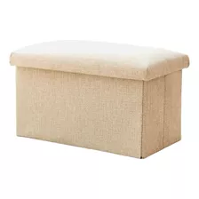 Banqueta Baul Puff Organizador Beige 49x30 Sofa Puff Asiento Plegable Taburete Organizador Puff Plegable Asiento Qatarshop Silla Puff Plegable Organizador Sillon 