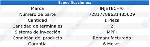 Inyector Combustible Cougar V8 5.0l De 1986 A 1988 Injetech Foto 4