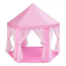 Carpa Castillo Casita Juegos Niñas Rosa Luces Kit