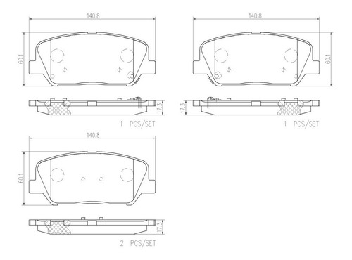 Balatas Delanteras Para Kia Forte Sx 2016 A 2018 Cermica Foto 2