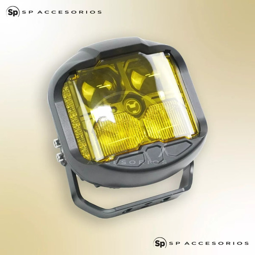 Par  Faros Luz Auxiliar T/baja Sport Led Ambar Off Road 4x4 Foto 2