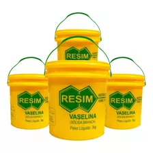 Kit 5 Baldes C 3kgs Vaselina Sólida Mineral Resim