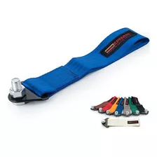 Tow Strap Hook Cinta Para Reboque Fita Esportiva Engate Cor Azul