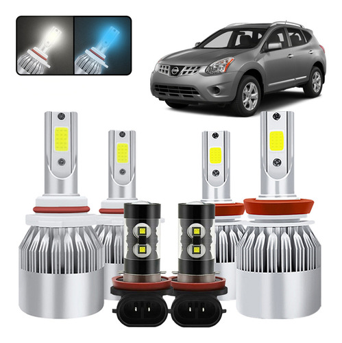 Kit Focos Led For Nissan X-trail H11 H9 2009 2015-2018 2019 Nissan Rogue