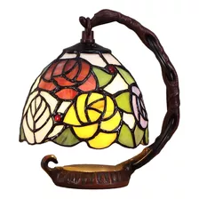 Bieye Tiffany - Lámpara De Mesa Con Cascabel Pequeño De Vidr