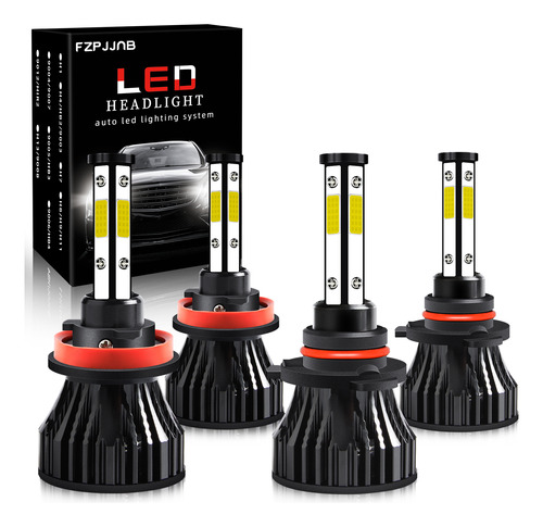 Kits De Faros 9005 H11 6000k Led De Luz Alta Y Baja 360