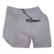 Kit 10 Cuecas Zorba Boxer Sem Costura Algodão 781