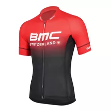 Jersey Ciclista Bmc Manga Corta Triple Bolsillo Trasero