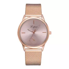 Relógio Rose Gold Lvpai Feminino De Luxo Silicone Original S