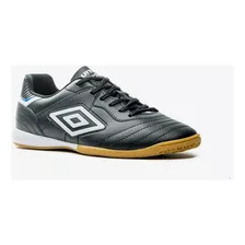 Chuteira Umbro Futsal Speciali 3 Club - Preto/branco/verde