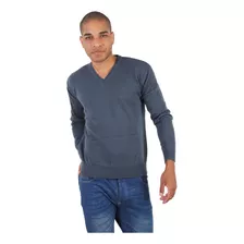 Sweater Hombre Liviano Cuello V Hilado Excelente Calidad 