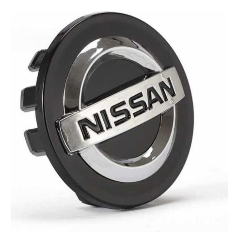 Centros De Llantas Insignia Nissan 54 Mm Negros Foto 3