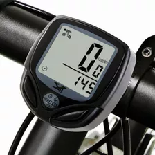 Velocímetro De Bicicleta Sem Fio C/ Led No Visor Para Aro 29 Cor Preto