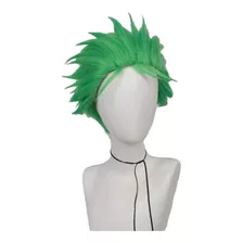 Peluca Verde Corta Zoro Cosplay Estilizada Anime One Piece