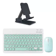 Suporte Dobrável+conjunto De Teclado E Mouse Bluetooth