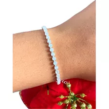 Pulseira Feminina Riviera Cristal Zircônia Banhada A Prata