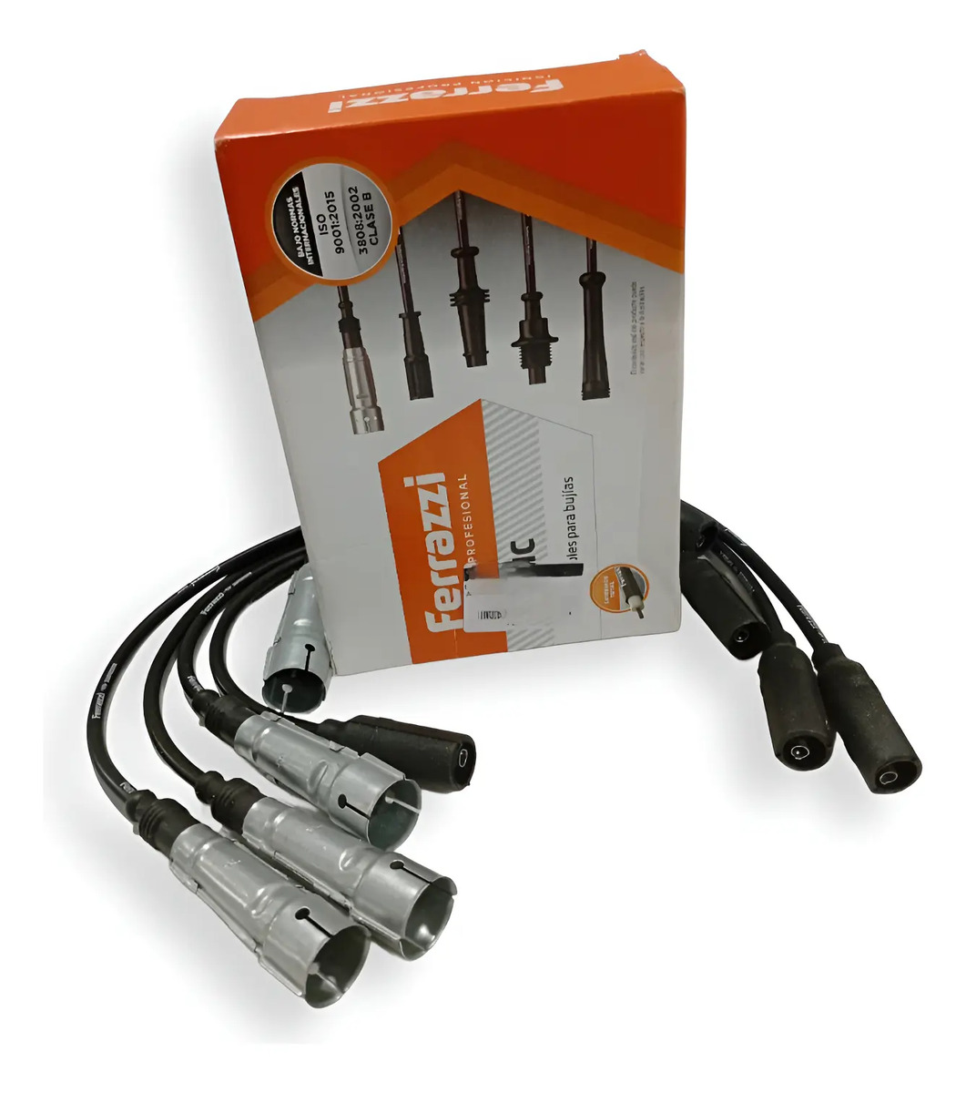 Juego Cables De Bujias Ferrazzi Vw Gol Ab9 - G3  Negro