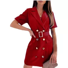 Blazer Vestido Manga Corta Art 4015