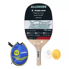 Kit Raquete Caneta Ping Pong Tenis De Mesa + 2 Bolas + Capa