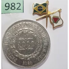 Moeda 1000 Réis 1860 (prata) Soberba*