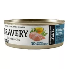 Bravery Alimento Húmedo Gatos - Pollo Y Arvejas Lata 70 G 