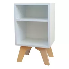 Mesa De Luz Sin Cajón Mueble Organizador Moderno