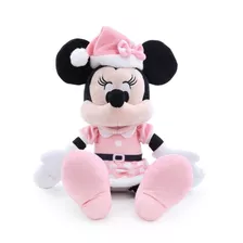 Minnie Em Pelúcia Vestido Poá Rosa 30x28x14 1105249