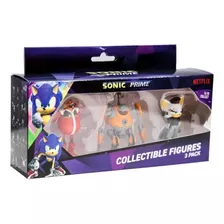 Mini Figuras Sonic Sega X3 En Caja Eggforcer Son2021 Febo