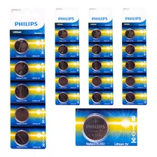 20 Pilhas Baterias Cr2032 Philips - 04 Cartelas