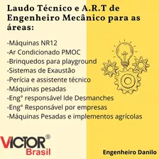 Engenheiro Mecânico Sp/grande São Paulo - Laudo Técnico Art