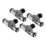 4x 0280158057 Inyector De Combustible Para Citroen C2 C3 C4