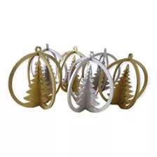 20 Esferas Navideñas Pino Árbol De Navidad 10 Cm Madera 