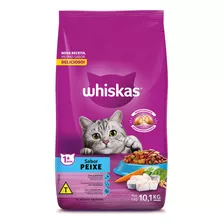 Ração Whiskas Para Gatos Adultos Sabor Peixe 10,1kg