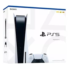 Console Playstation 5 Standard Edition Branco + Controle S/f