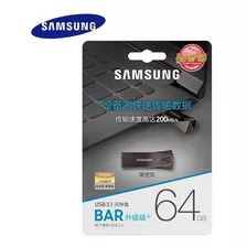 Memoria Usb 3.1 Samsung Bar Plus 64gb - 200mb/s