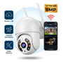 Câmera De Segurança Ip Wifi A8 Full Hd Icsee Ptz 355° Com Visão Noturna Áudio Bidirecional Ip66 Monitoramento Remoto Para Celular Android E iPhone Branco
